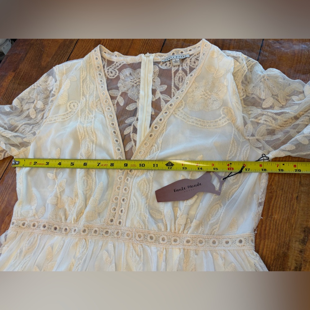 Haute Monde Cream Lace‎ Mini Dress - Picture 7 of 9